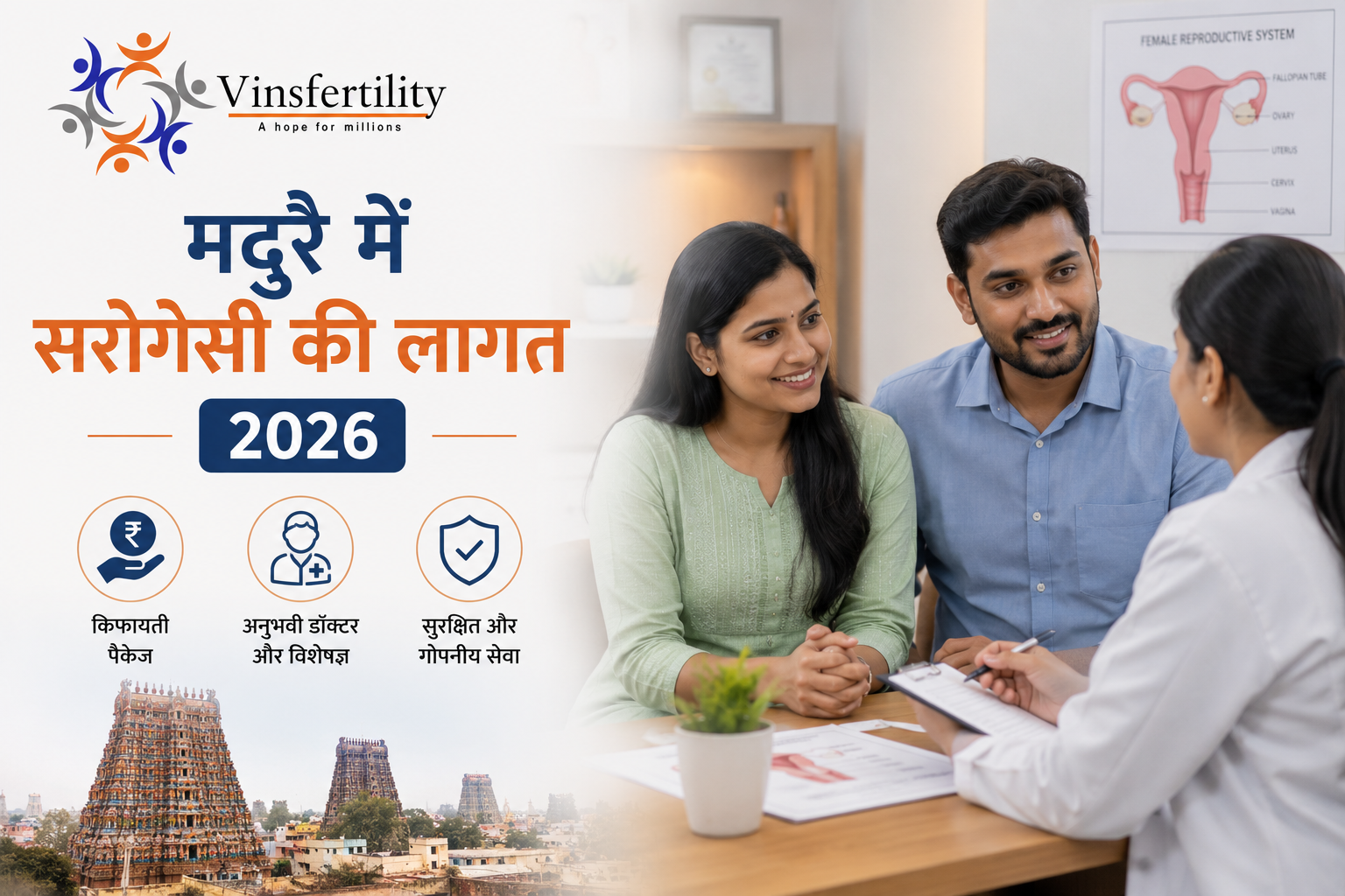 मदुरै में सरोगेसी की लागत 2026: खर्च, पैकेज व पूरी जानकारी