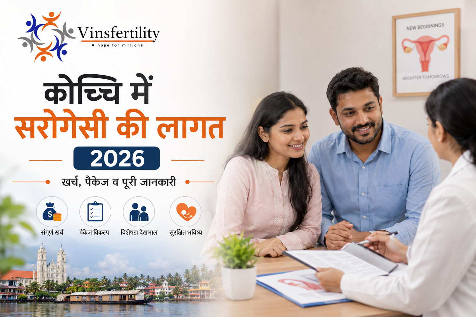 कोच्चि में सरोगेसी की लागत 2026: खर्च, पैकेज व पूरी जानकारी
